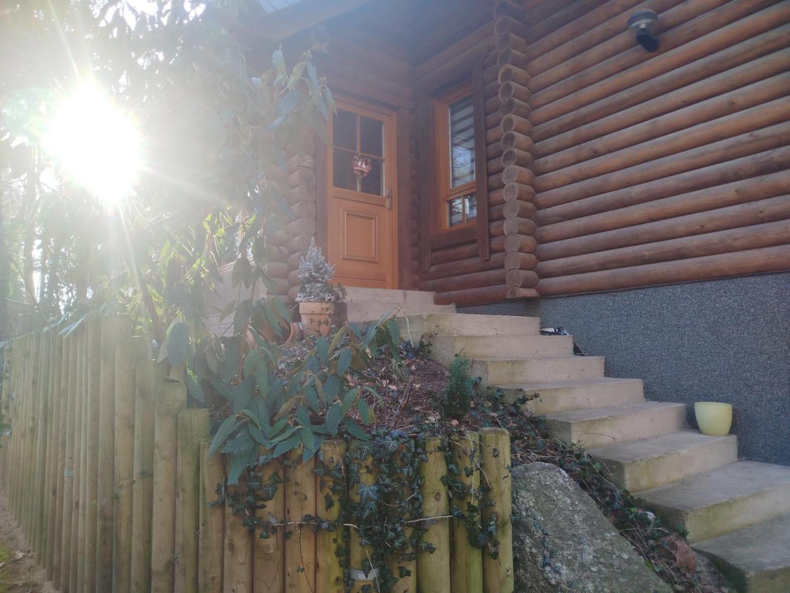 Holzhaus Am See Zernsdorf Bagian luar foto